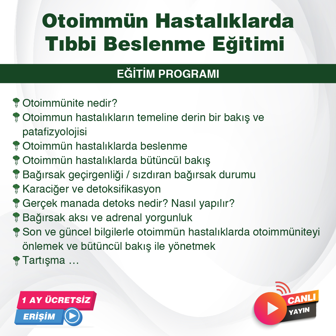Otoimmün Hastalıklarda Beslenme