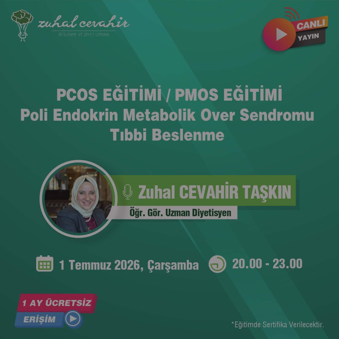 PCOS Eğitimi / PMOS Eğitimi Poli Endokrin Metabolik Over Sendromu Tıbbı Beslenme